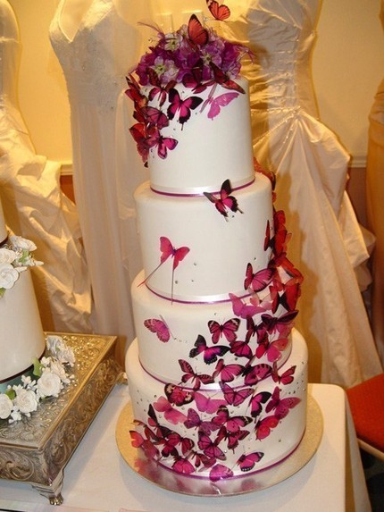 Our Butterfly Wedding Cake